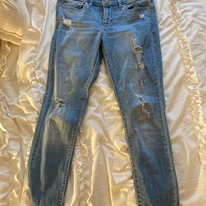 Levi’s MidRise Distressed Skinny Jeans